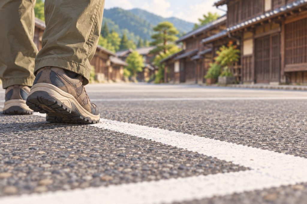 関宿観光駐車場のテーマを表現した生成イメージ