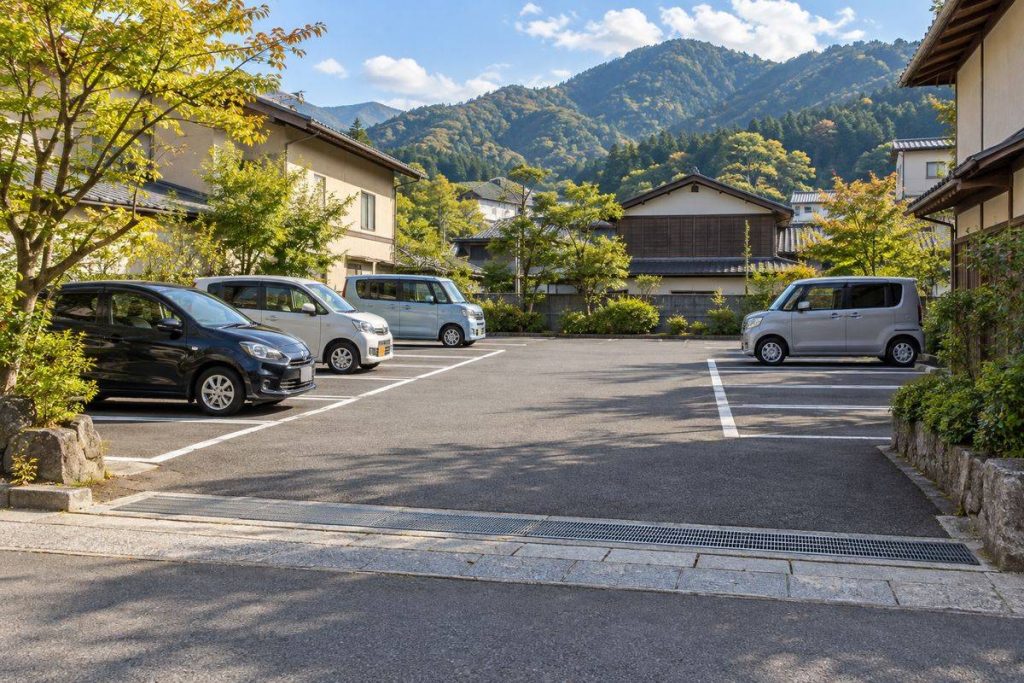 市街地にある一般的な公共駐車場の生成イメージ