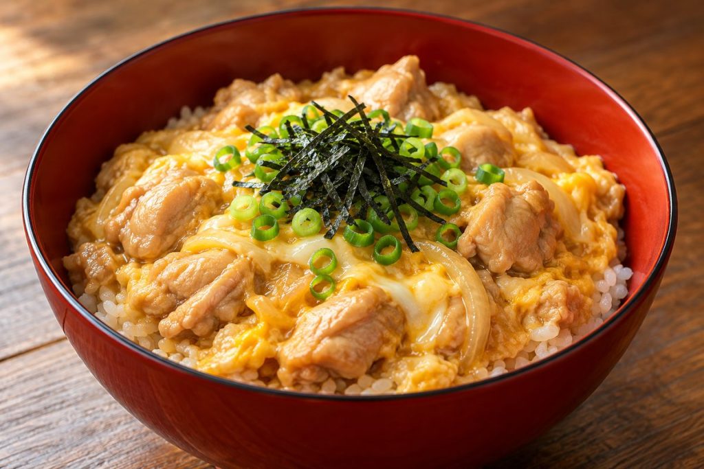 鶏匠庵白鳥荘の親子丼を題材にした生成イメージ