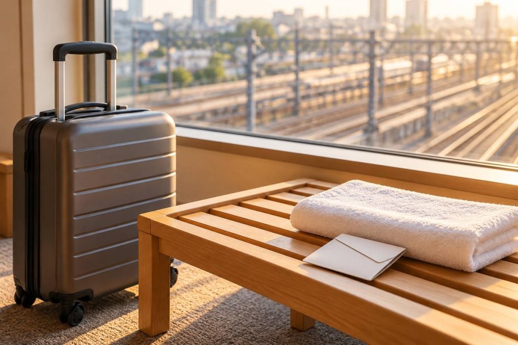 駅前の旅を表す中村第一ホテルの宿泊イメージ