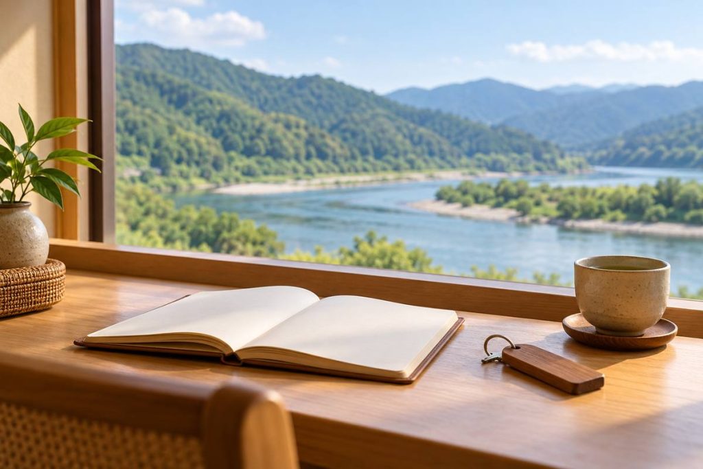 川辺の旅を表す中村プリンスホテルの宿泊イメージ