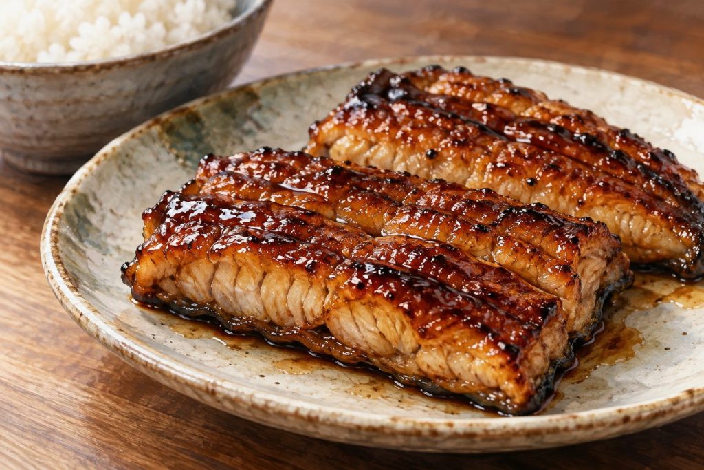 たれを付けて焼いた鰻の生成イメージ