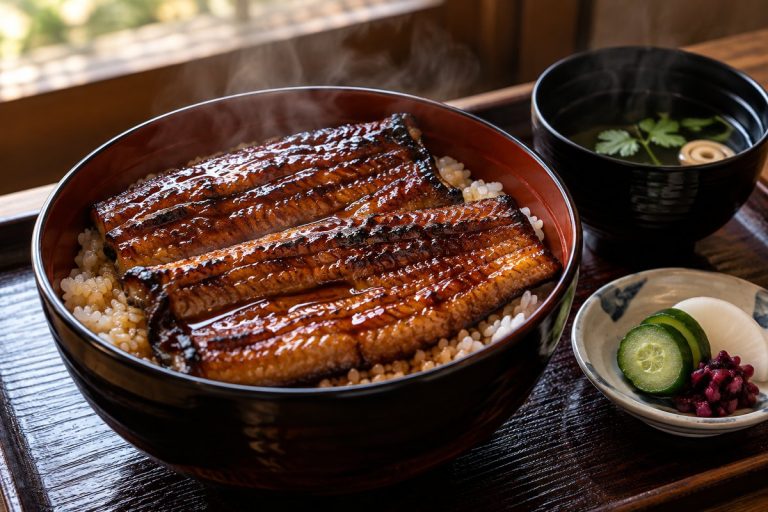 うなぎの蒲焼をのせたご飯の生成イメージ